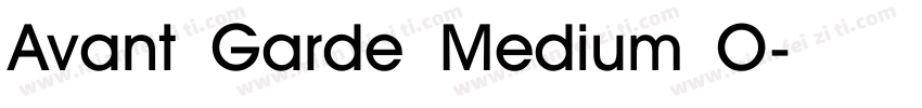Avant Garde Medium O字体转换